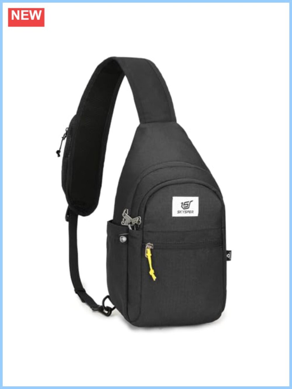 RFID Anti-Theft Sling Crossbody Bag Recycled Polyester Travel Daypack
